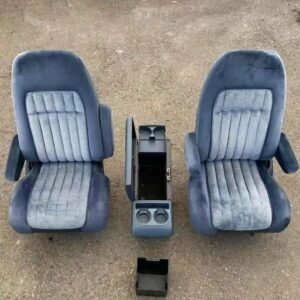 88-94 Chevy Silverado blue bucket seats and console