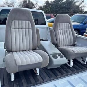 88-94 Chevy Silverado gray bucket seats and console