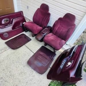 95-98 Chevy GMC Silverado Maroon interior 