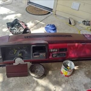 88-94 Obs Chevy Silverado maroon dashboard. 